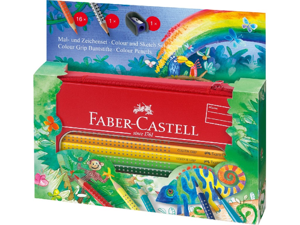 LAPIZ FABER GRIP 112452 16 COLORES 