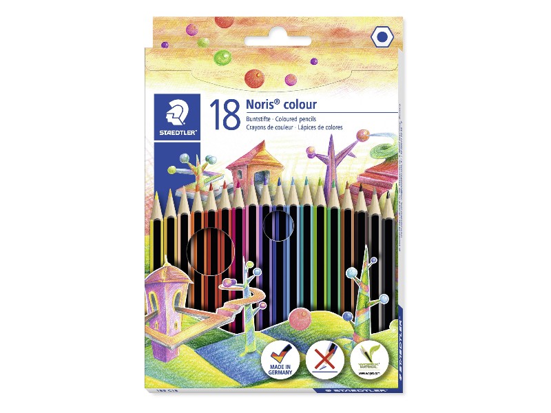 LAPIZ STAEDTLER NORIS COLOUR 18-COLORES 185C18