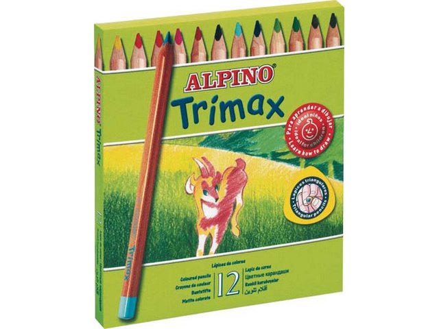 LAPIZ ALPINO TRIMAX 12 COLORES SURTID. AL000113 /