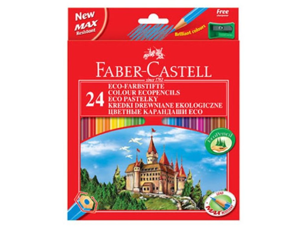 LAPIZ FABER 120124 24 COLORES ECOLAPICES