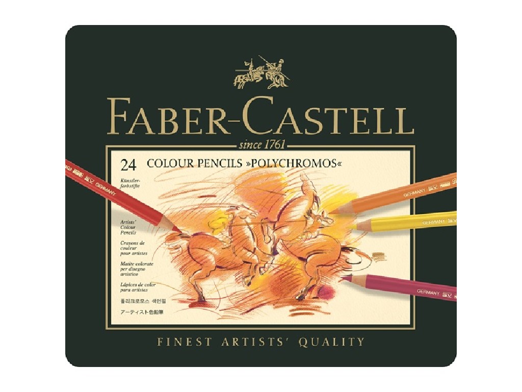 LAPIZ FABER POLYCHROMOS METAL C/24 110024