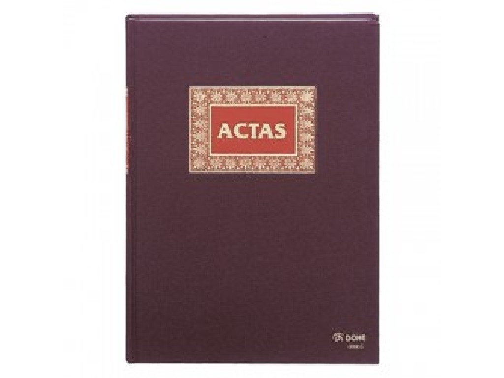 LIBRO GRANATE DOHE ACTAS Fº 100-H NATURAL 09905