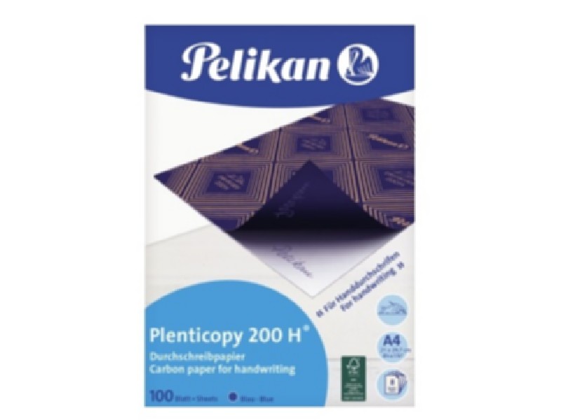 PAPEL CARBON PELIKAN PLENTICOPY AZUL A-4 C/100 H 