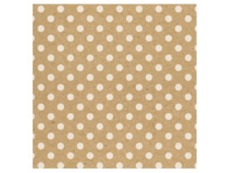 PAPEL REGALO R/62 BASIKA 01105032 MARRON PUNTOS