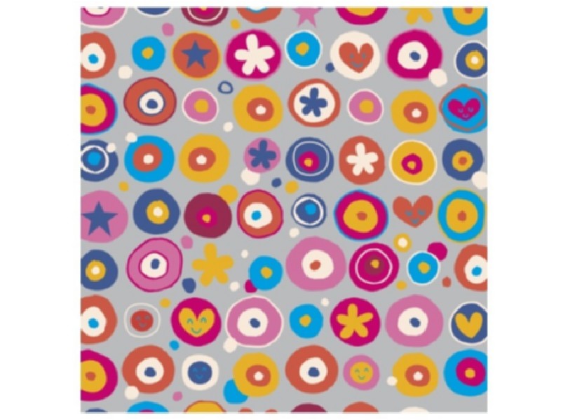PAPEL REGALO R/62 BASIKA 01101012 CIRCULOS MULTICO