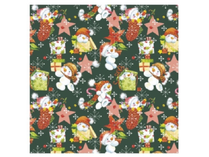 PAPEL REGALO R/62 BASIKA 01101058 NAVIDAD VERDE