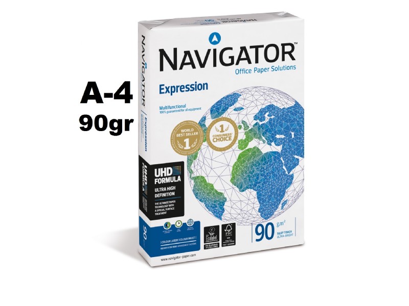 PAPEL NAVIGATOR  90 GR. PTE/500 H. A-4 EXPRESSIO