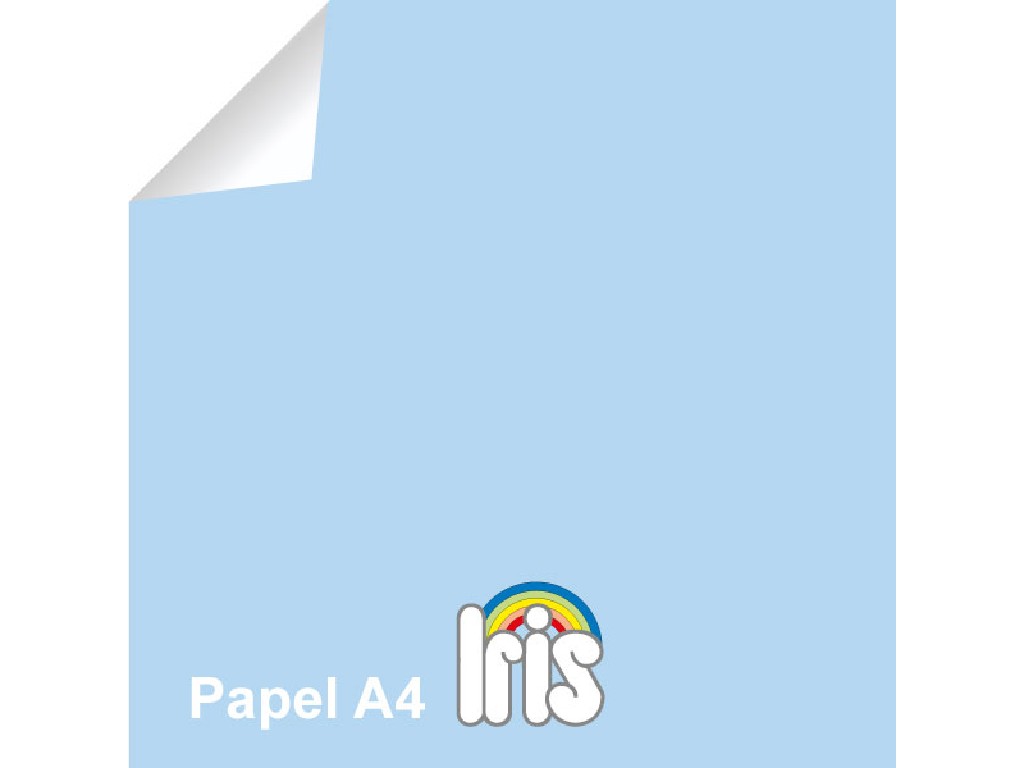 PAPEL 80 GR. A-4 100-H GUARRO AZUL PASTEL
