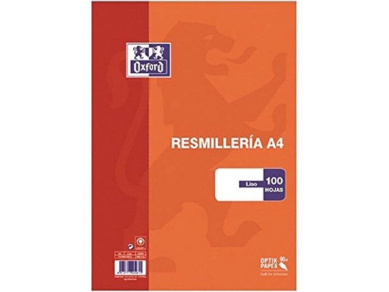 PAPEL 90 GR. A-4 100-H LISO BLANCO OXFORD