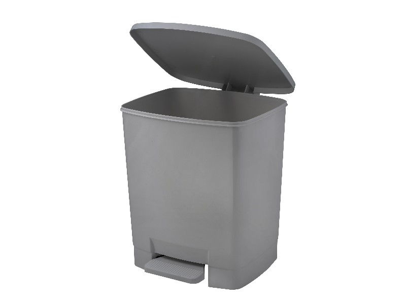PAPELERA FAJEDA 3350-08 PLASTICO PEDAL GRIS 