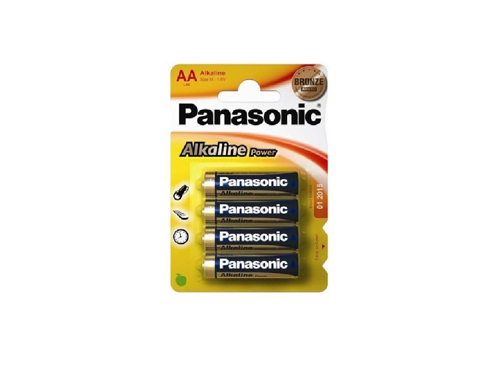 PILA PANASONIC AA=LR6 BLISTER/4 ALCALINA /