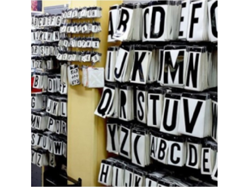 LETRAS-NROS.LETRAYON 100 MM.