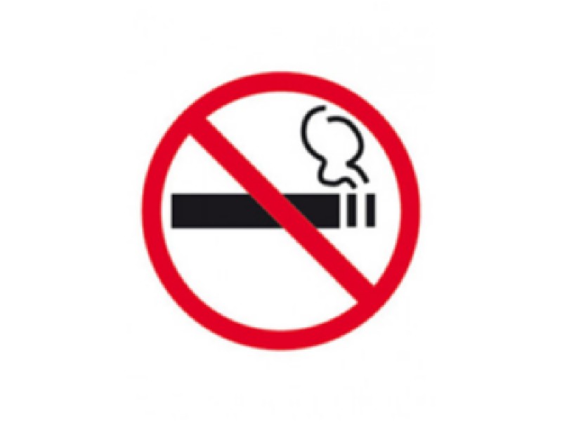 PLACA APLI 00845 PROHIBIDO FUMAR 114x114 MM.