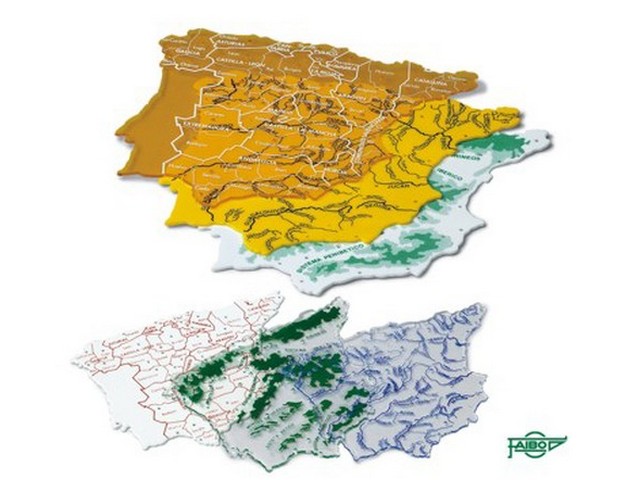 PLANTILLA MAPAS ESPAÑA PEQUEÑA JGO/3 REF.250
