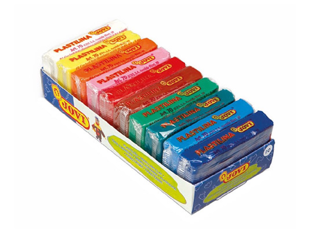 PLASTILINA JOVI 70 SURTIDA C/10 PASTILLAS 7010S