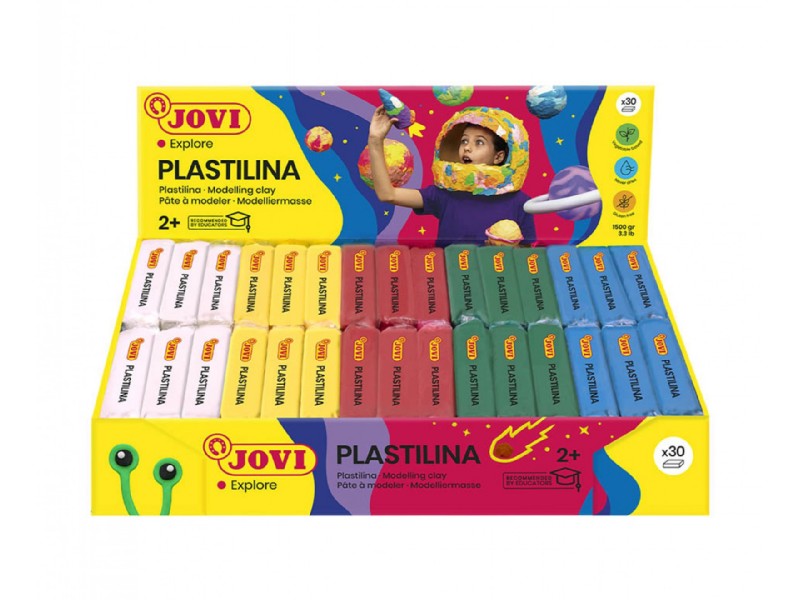 PLASTILINA JOVI 70 BASICA C/30 PASTILLAS 70B /