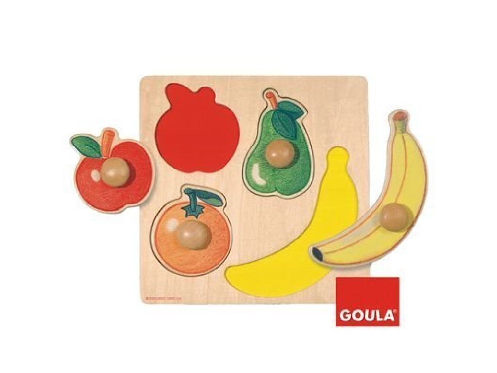 PUZZLE GOULA  4 PIEZAS FRUTAS 54000 22x22 CM