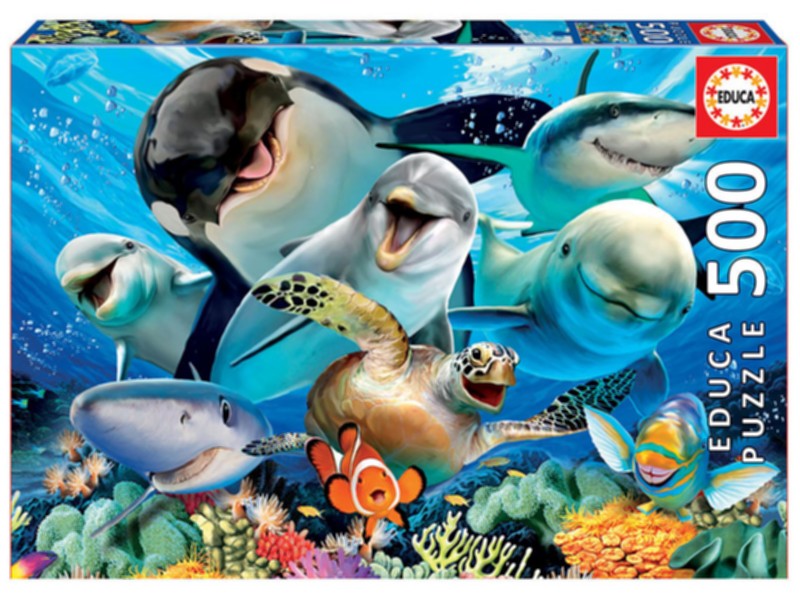PUZZLE EDUCA  500 PIEZAS 17647 SELFIE BAJO AGUA