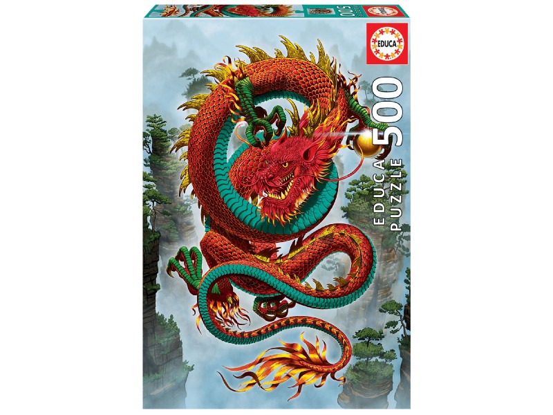 PUZZLE EDUCA  500 PIEZAS 19003 DRAGON SUERTE