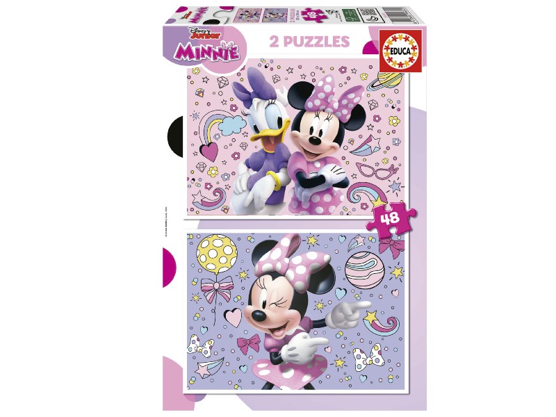 PUZZLE EDUCA   48x2 PIEZAS 19674 MINNIE