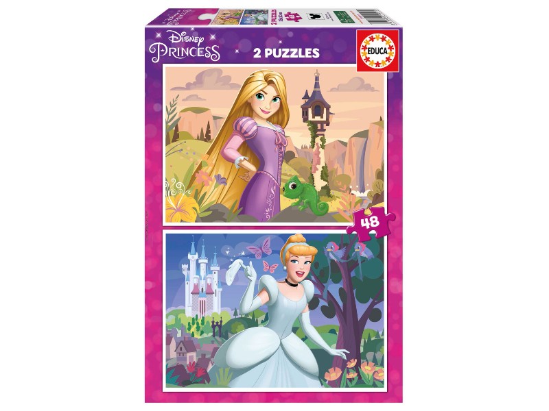 PUZZLE EDUCA   48x2 PIEZAS 19997 DISNEY PRINCESS