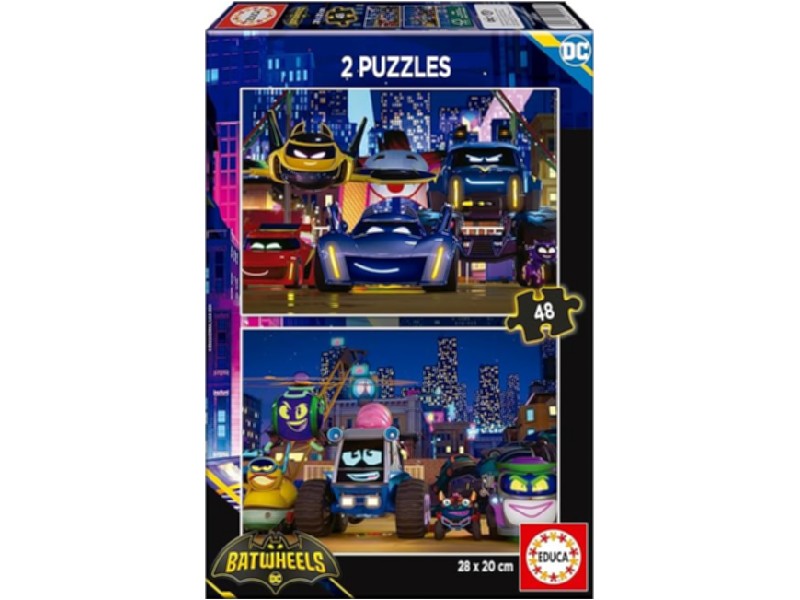 PUZZLE EDUCA   48x2 PIEZAS 20107 BATWHEELS