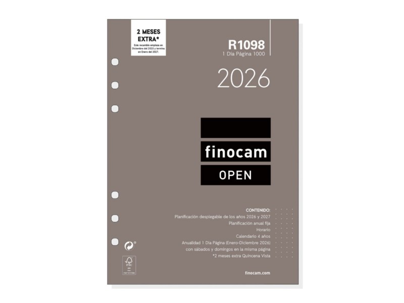 RECAMBIO AG. FINOCAM R-1098 2026 1 D/P