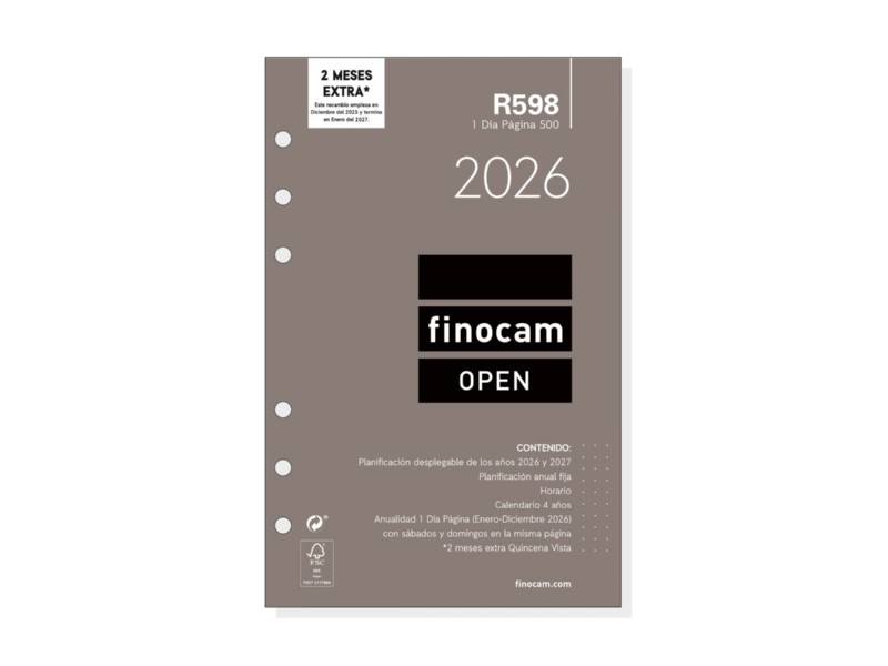RECAMBIO AG. FINOCAM R- 598 2026 1 D/P