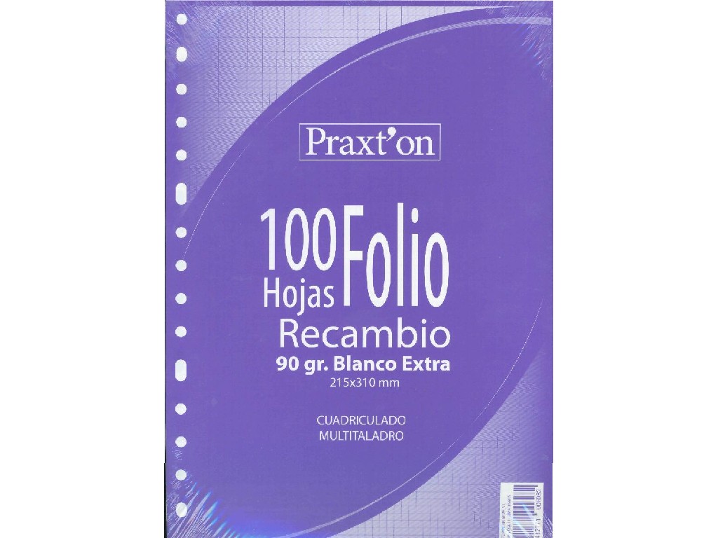 RECAMBIO 100 H. Fº 16/T PRAXTON 90 GR CUADROS