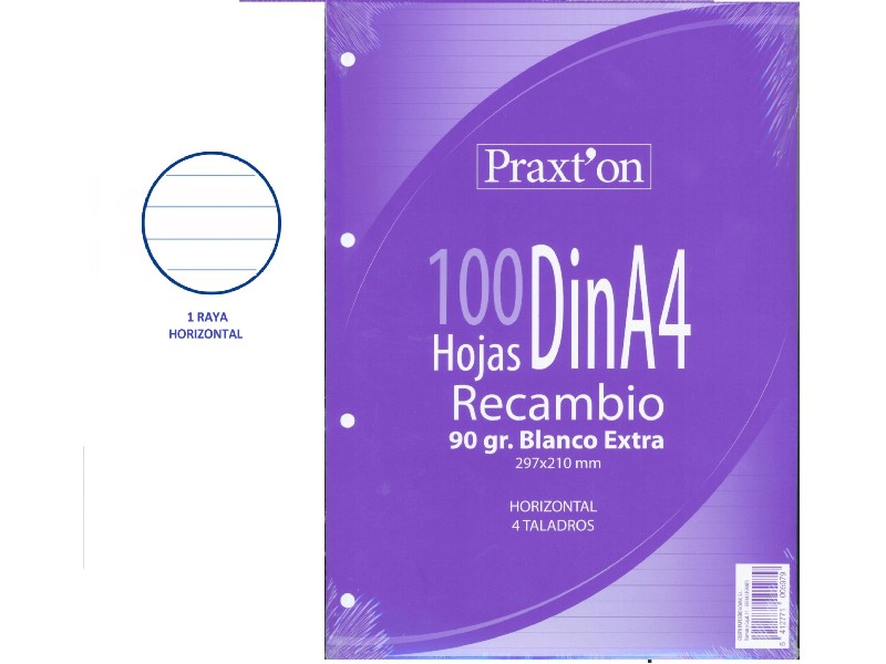 RECAMBIO 100 H. A-4 4/T PRAXTON 90 GR 1 RAYA