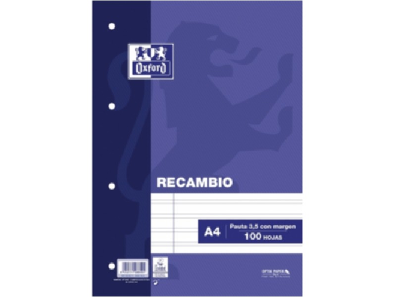 RECAMBIO 100 H. A-4 4/T OXFORD 2 RAYAS 3,5 430211