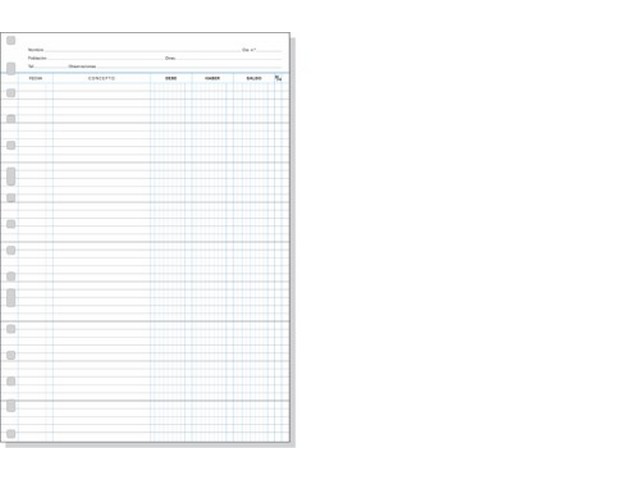 REC. MULTIFIN 3005 CUENTA CORRIENT Fº NATURAL 16/A