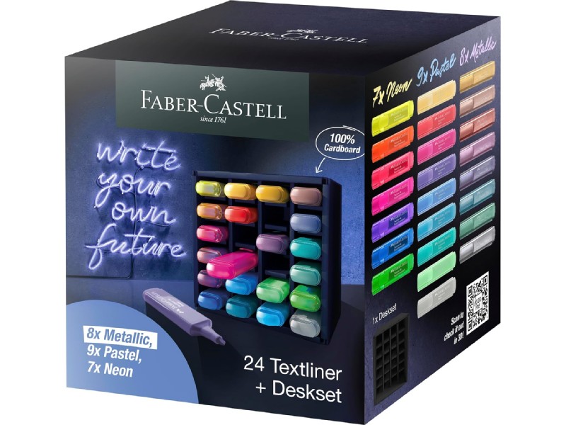 ROTULADOR FLUOR.FABER 1546 TEXTLINER SET/24 254602