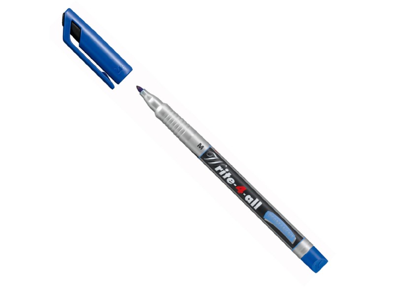 ROTULADOR STABILO WRITE-4-ALL PUNTA M AZUL