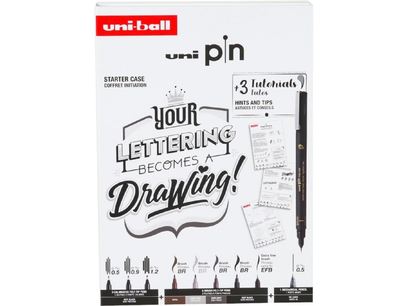 ROTULADOR UNI-BALL UNIPIN SET 8 PIEZAS 302422030