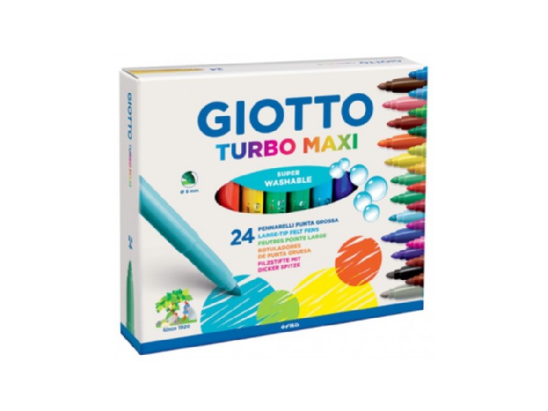 ROTULADOR FILA GIOTTO TURBO MAXI 24 COLORES 455000