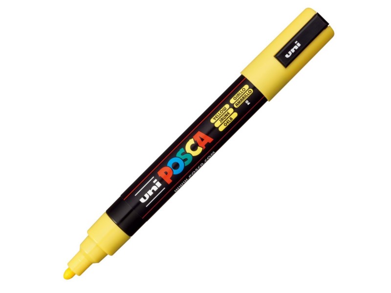 ROTULADOR UNI-BALL POSCA PC5M AMARILLO Nº 2
