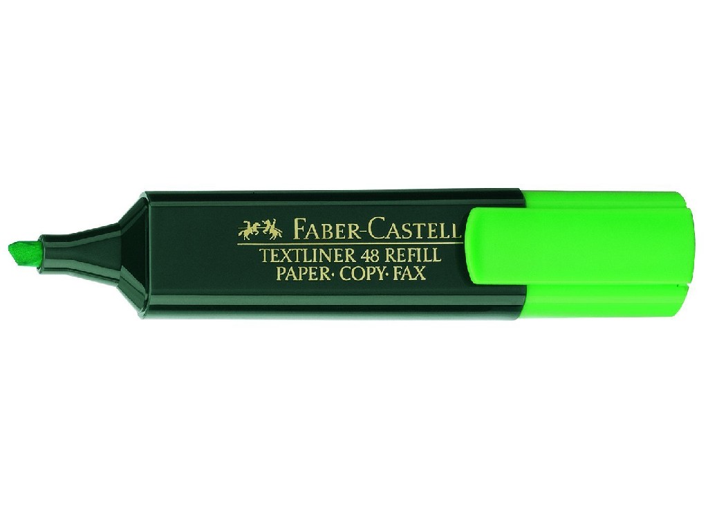 ROTULADOR FLUOR.FABER 48 TEXTLINER VERDE 48/63