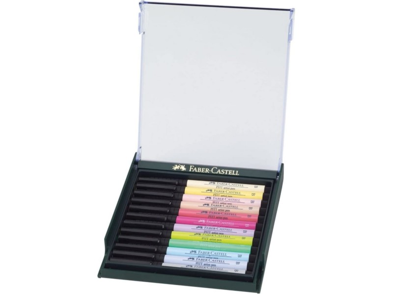 ROTULADOR FABER CASTELL PITT 267420 C/12 PASTEL