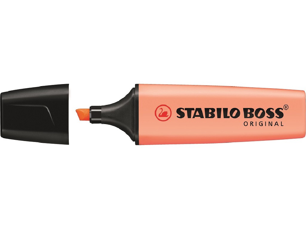 ROTULADOR FLUOR.STABILO BOSS PASTEL NARANJA 70/126