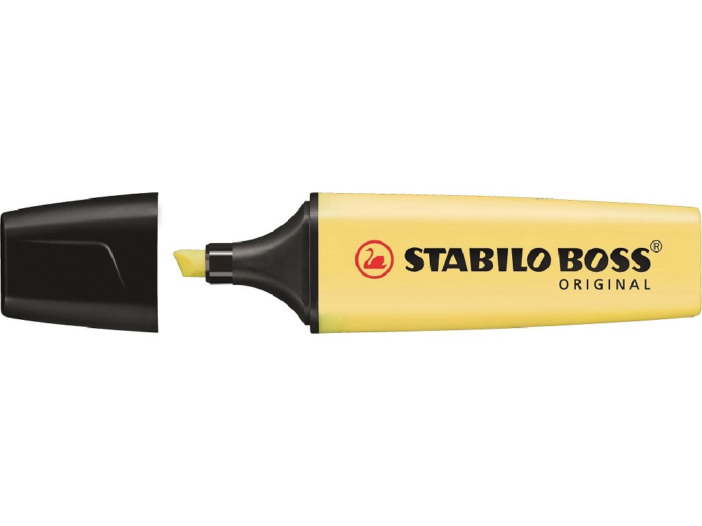 ROTULADOR FLUOR.STABILO BOSS PASTEL AMARILLO 70144