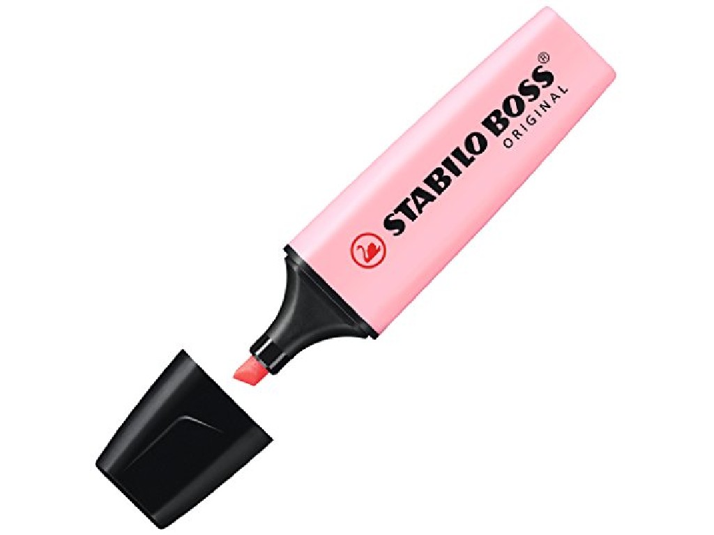 ROTULADOR FLUOR.STABILO BOSS PASTEL ROSA 70/129