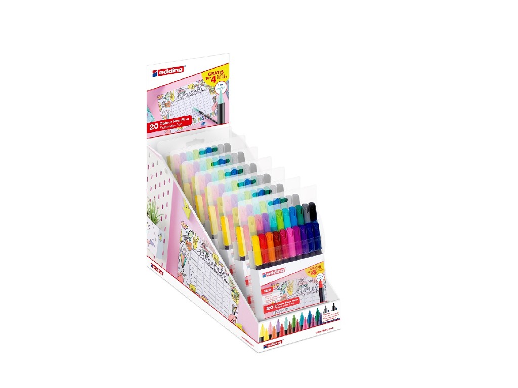 ROTULADOR EDDING Nº 1200 16+4 PASTEL 1200-20-999