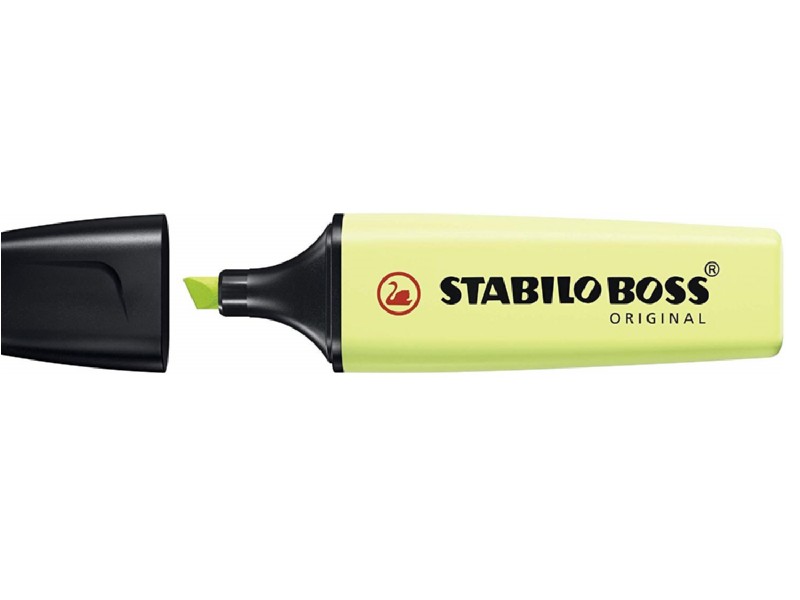 ROTULADOR FLUOR.STABILO BOSS PASTEL LIMA 70/133
