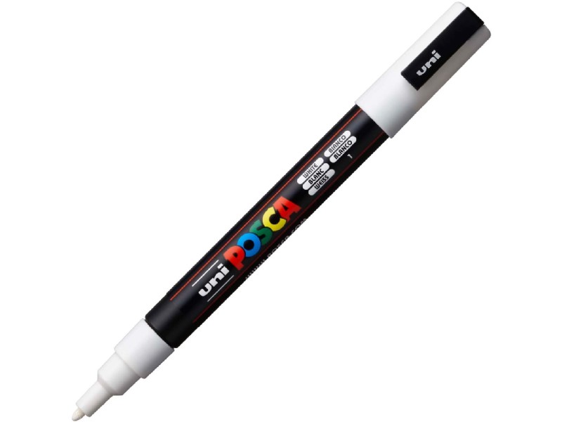 ROTULADOR UNI-BALL POSCA PC3M BLANCO Nº 1