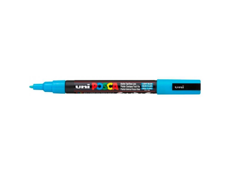 ROTULADOR UNI-BALL POSCA PC3M AZUL CLARO Nº 8