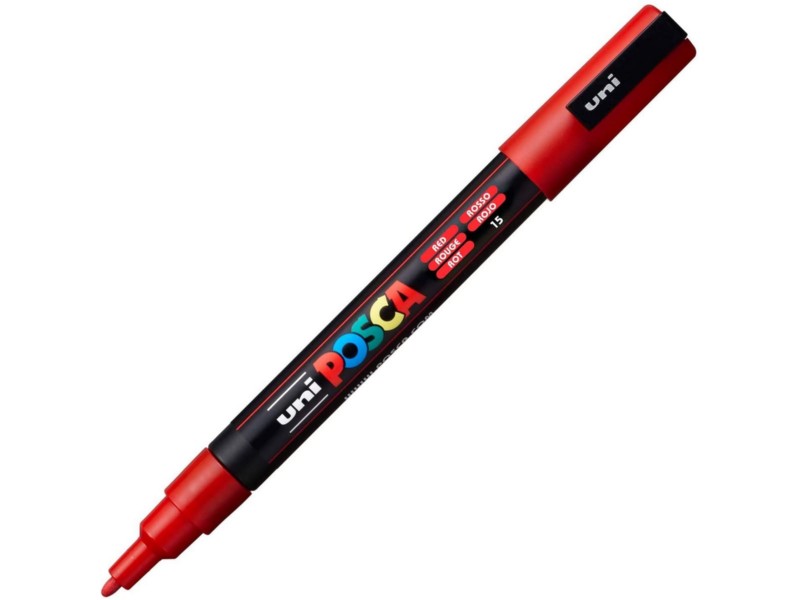 ROTULADOR UNI-BALL POSCA PC3M ROJO Nº 15