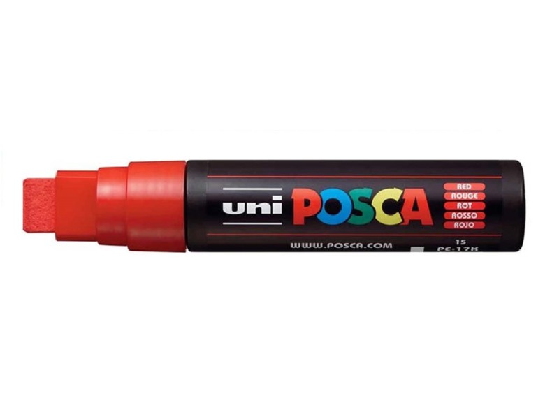 ROTULADOR UNI-BALL POSCA PC17K ROJO