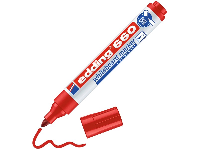ROTULADOR EDDING Nº   660 PIZARRA ROJO 660-2 