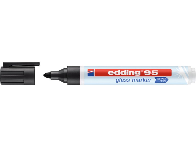 ROTULADOR EDDING Nº    95 VIDRIO NEGRO 95-1